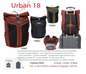 Urban 18L – sac de ville 18L, tablette & portable 13"