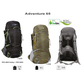 Adventure 65 - Sac de randonnée 65L, montagne et trek
