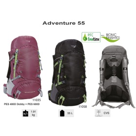 Adventure 55 – Sac à dos 55L, randonnée et trek en montagne