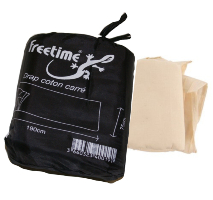 Drap sac à viande coton FREETIME.sac de couchage d'appoint rectangulaire