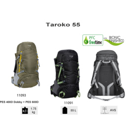 Taroko 55 - Sac à dos 55L avec dos "trampoline" ajustable