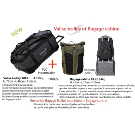 Valise trolley + Bagage cabine - sacs à roulettes